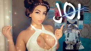 Guerra nas Estrelas, Princesa Leia Joi – Instrução de Masturbação Bbc - Cosplay Menina