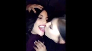 Tongue Action 2 Teens Share The Very Passionate Kiss Together