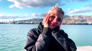 Blondie Outdoor Oral Sex Penis And Sperm Swallowed At The Lighthouse