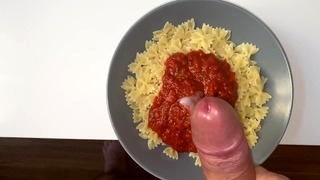 I’m Eat Pasta With The Cum Of My Dude Inside It & It’s Soooo Nice !!!