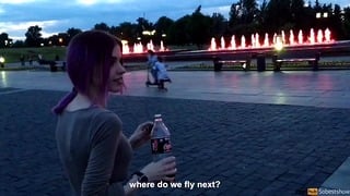Lovely Seductive Teenage Doing Outdoor Bj, Sperm In Mouth + Swallowed Sperm