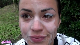 I’m In Outdoor Yard + Force Me A Big Facial After A Outside Oral Sex