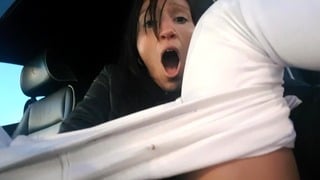 Outdoor Parking Sexy Teenage Need Cum