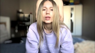 Cutie Shows Her Figure And Helps Her Boyfriend Cum After Passionate Sex.
