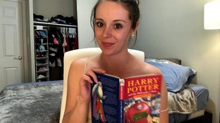 Hysterically Studying Harry Potter While Sitting On A Vibrator