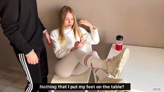 Insolent Fiance Threw Her Legs On The Table And Was Fucked For It.