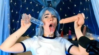 Showed Her Ability Slobbering Bj With Two Dicks Mollyredwolf
