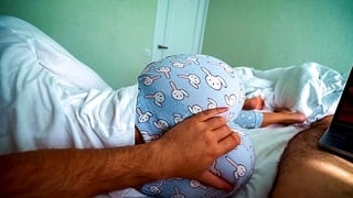 Step Sister Wakes Up And Helps Step Step Brother Sperm When He Watches Porn – Creampie