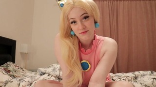 Strip Show And Fucking You In My Peach Cosplay