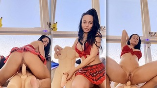 I Cum From Fucking With Mega Realistic Big Dick Sex Doll-Tantaly