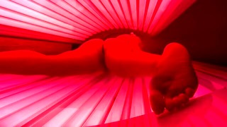 Tanning Bed Dildo Fuck