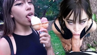 Your Valentine’s Date Goes Wild, Ends Up Giving Head In A Public Park POV – Caught, Fuck & Facial