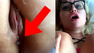 Amateur Girl Enjoys When Her Tight Asshole Gets Fucked And Creampied
