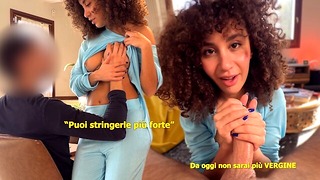 I FUCK MY VIRGIN NEIGHBOR, I SUCKED HIS COCK AND AFTER HE FUCKED ME, I WAS ALL WET!!